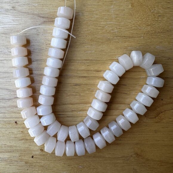 New Natural Rose Quartz Pearl Cultured Gemstones Pink Beads NOS Original Package - Picture 4 of 12